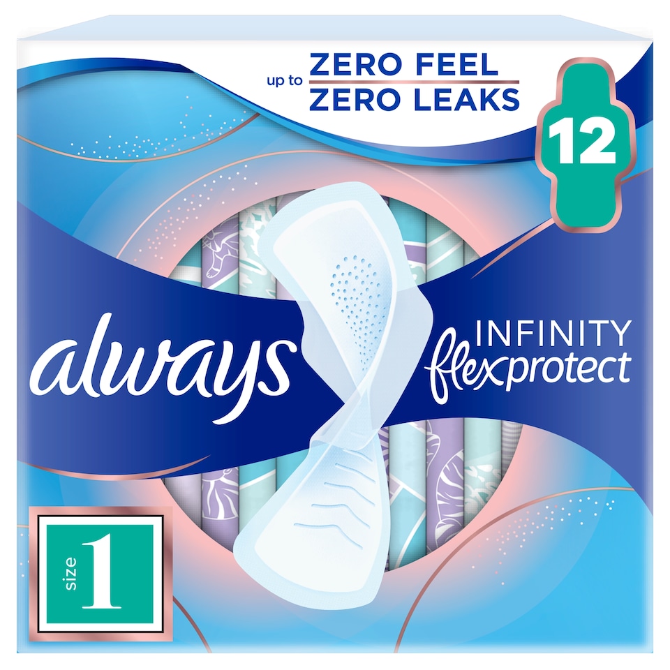 image 1 of Always FlexProtect Sanitary Towels Normal (Size 1) with Wings 12 Pads, Unscented