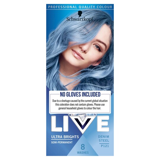 Schwarzkopf Live Ultra Bright Denim Steel P121 Hair Dye Tesco Groceries