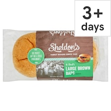 Sheldon's Soft Brown Baps 4 Pack