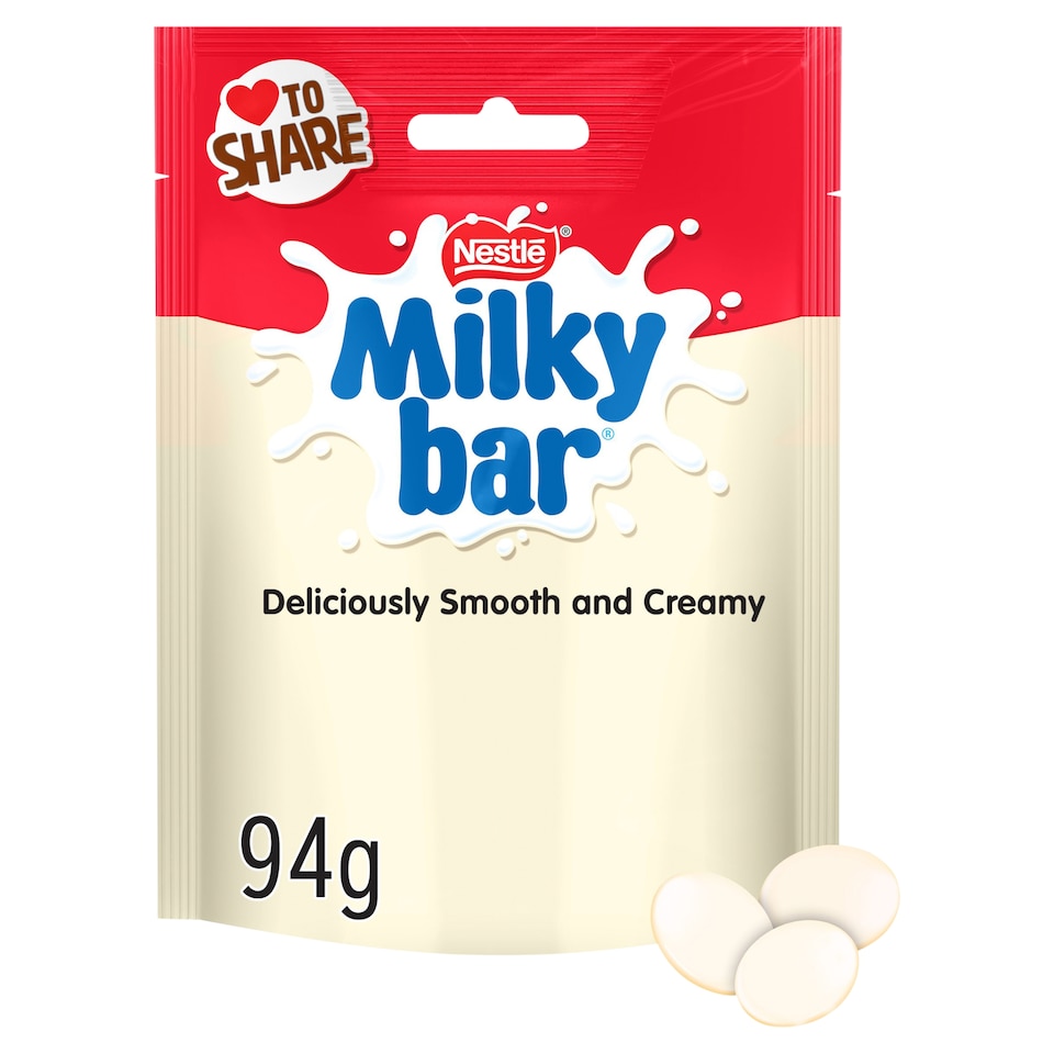 image 1 of Milkybar White Chocolate Giant Buttons Sharing Bag 94g