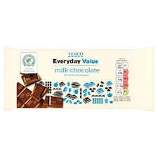 Tesco Everyday Value Milk Chocolate Bar 100G