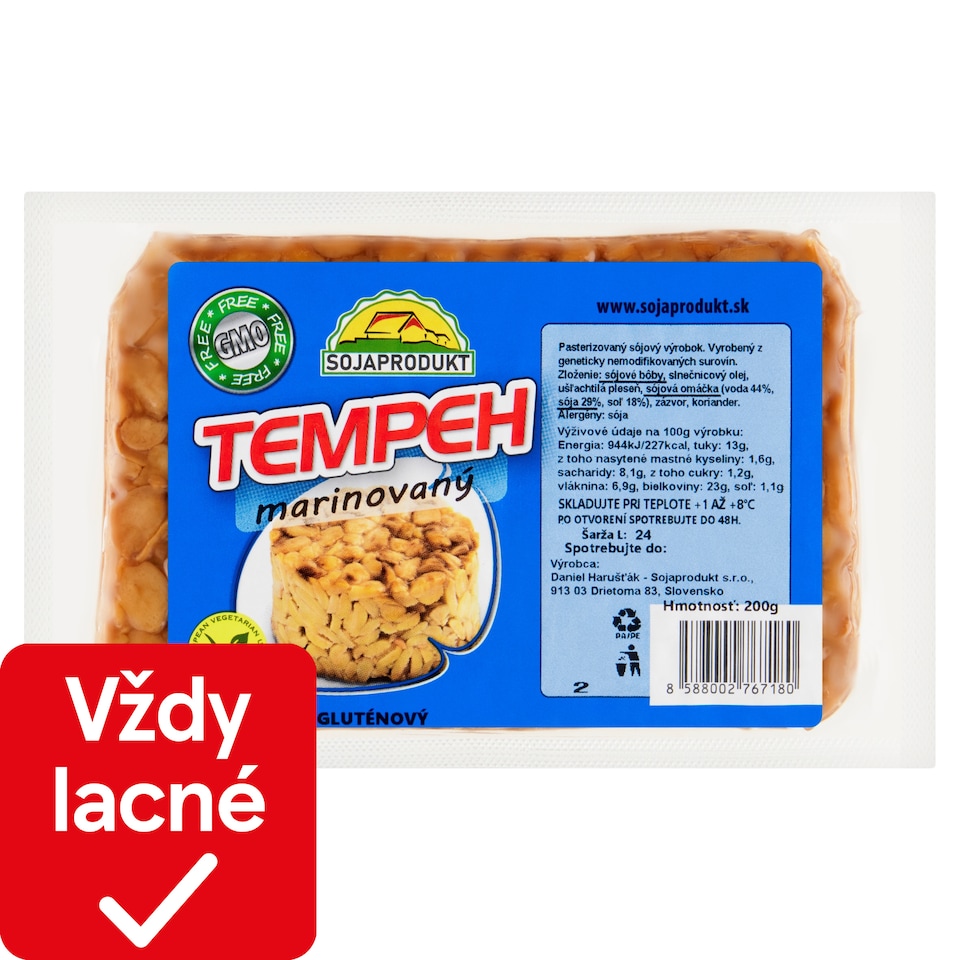 Sojaprodukt Marinated Tempech 200 g