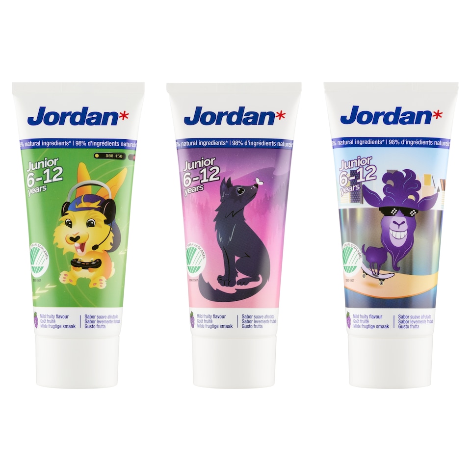 image 1 of Jordan Junior Toothpaste 6-12 Years 50 ml