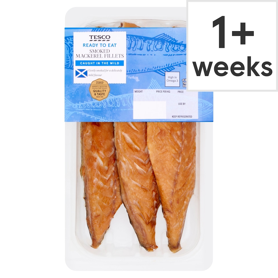 Tesco Smoked Mackerel Fillets 210G