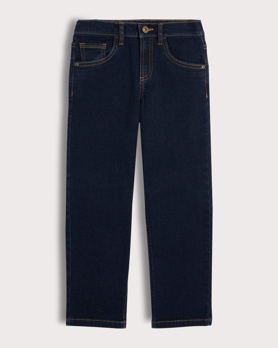 F&F Boys Straight Leg Denim Jeans in Navy