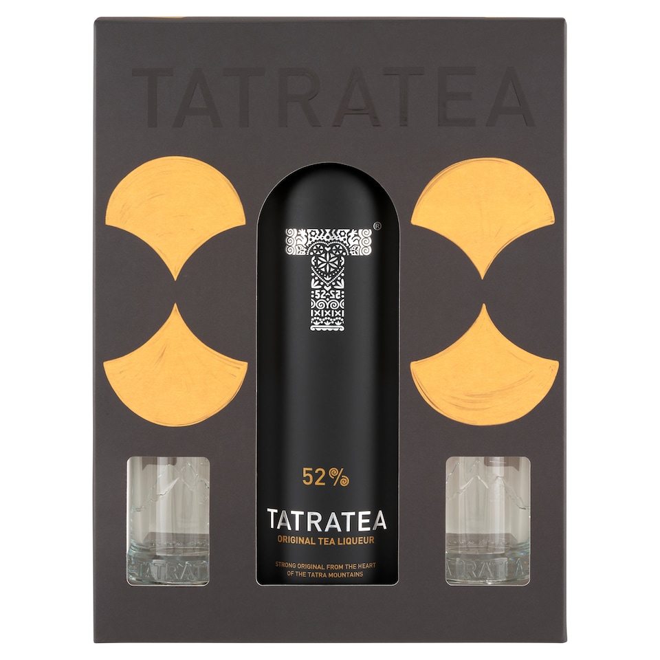 Tatratea Original Tea Liqueur 52% 700 ml + 2 Glass