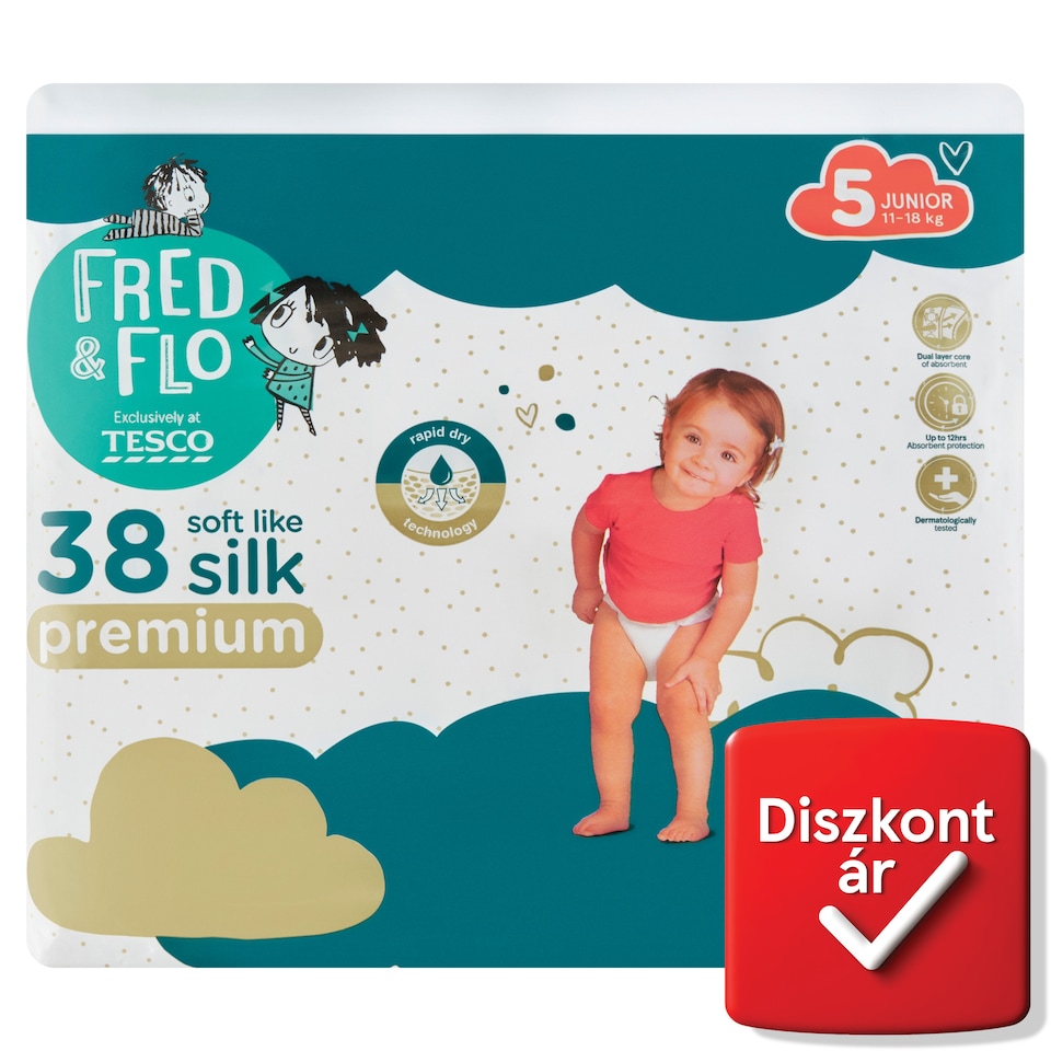 Fred & Flo 5 Junior 11-18 kg pelenka 38 db  1. kép
