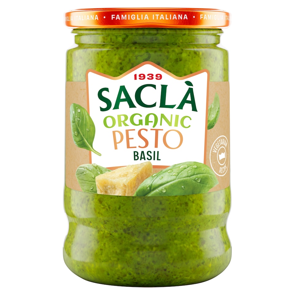 Sacla Organic Basil Pesto 190G