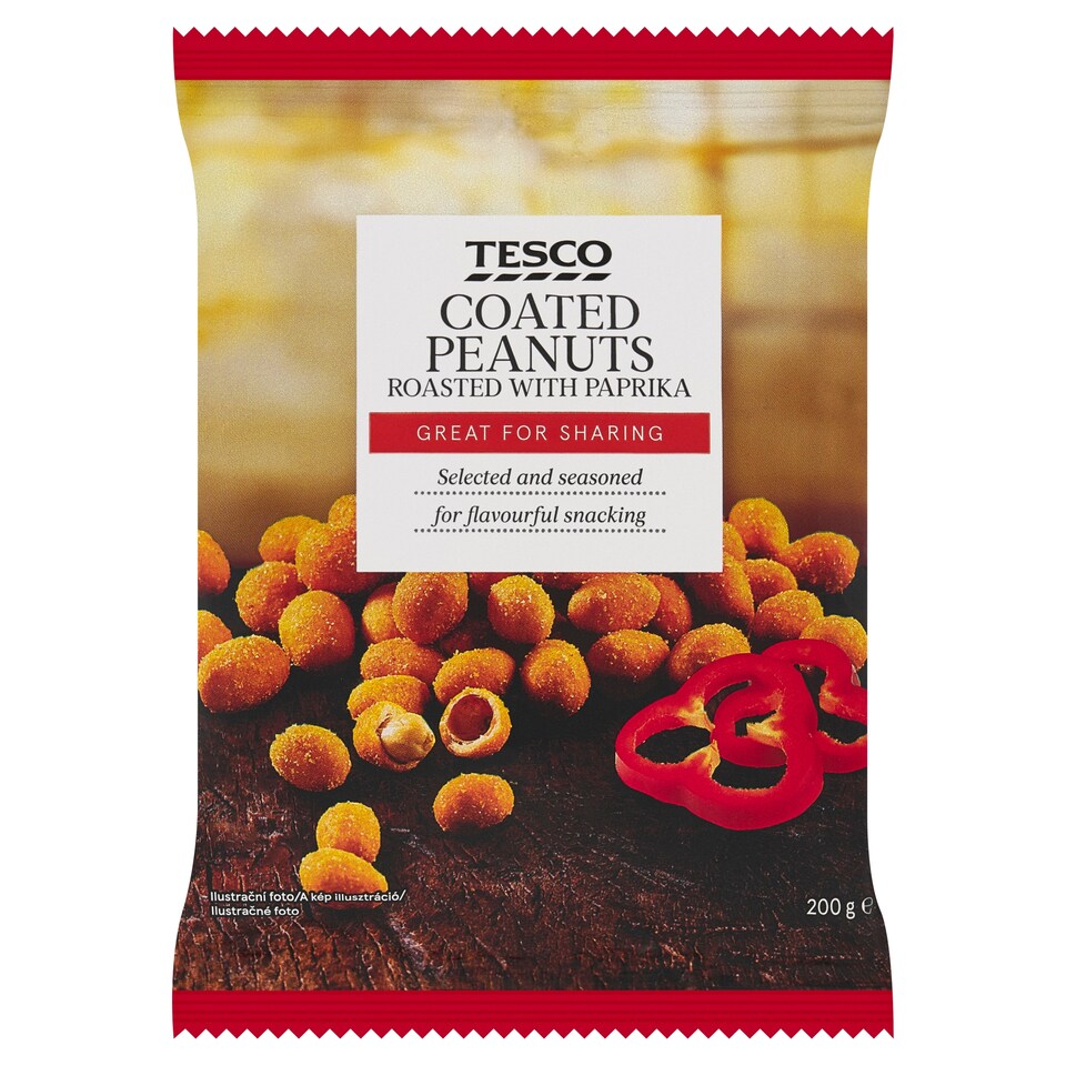 Tesco pörkölt földimogyoró paprikaízű tésztabundában 200 g