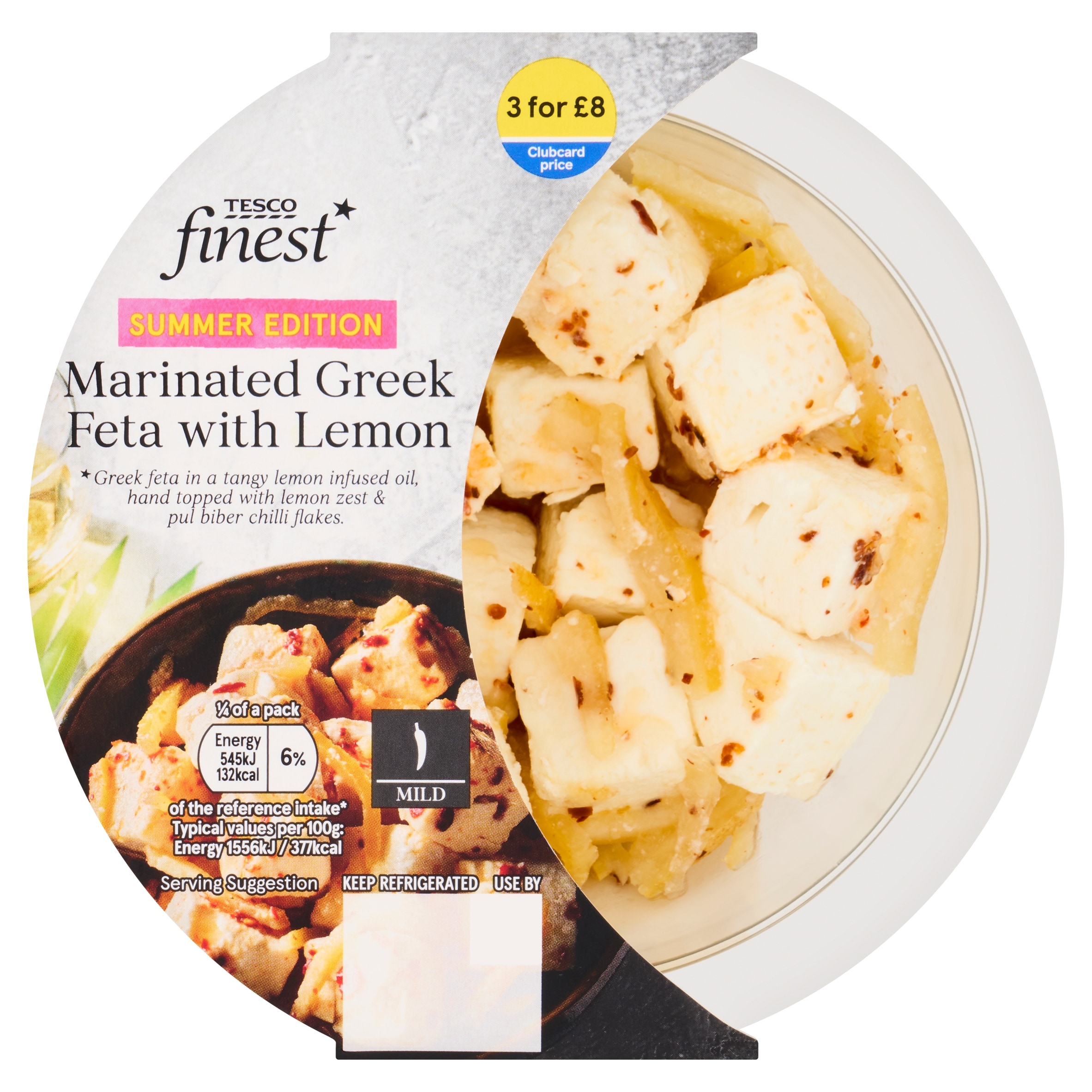 Tesco Finest Marinated Greek Feta with Lemon 140g