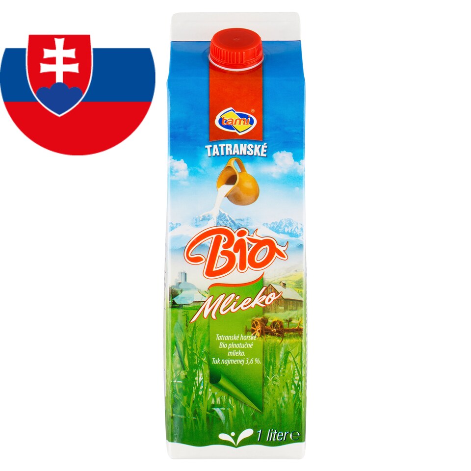 image 1 of Tami Tatra Mountain Bio Full-Fat Milk 1 L