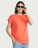 image 2 of F&F Pure Cotton Short Sleeved T-Shirt in Orange