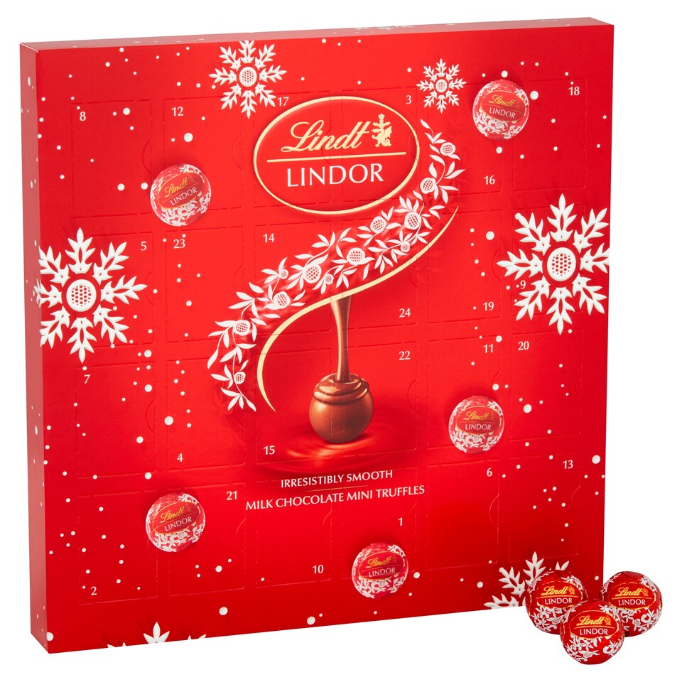 image 1 of Lindt Lindor Milk Chocolate Mini Ad/Cal 109G