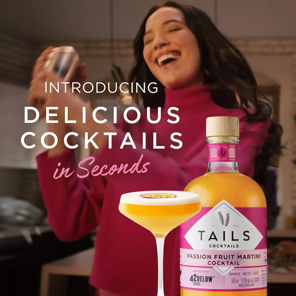 image 1 of Tails Cocktails Passion Fruit Martini Cocktail 500Ml