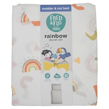Fred & Flo Rainbow Toddler Bedding Set