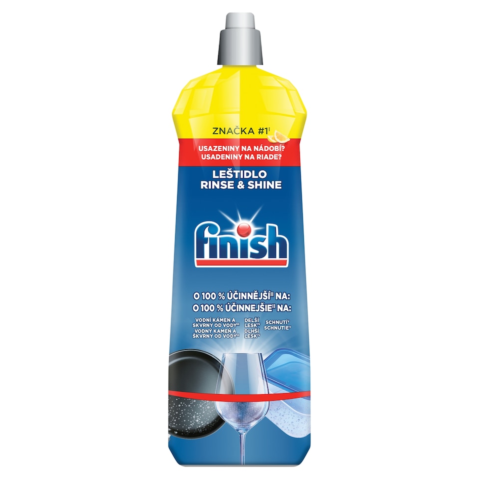 Finish leštidlo Rinse & Shine - Lemon 800ml