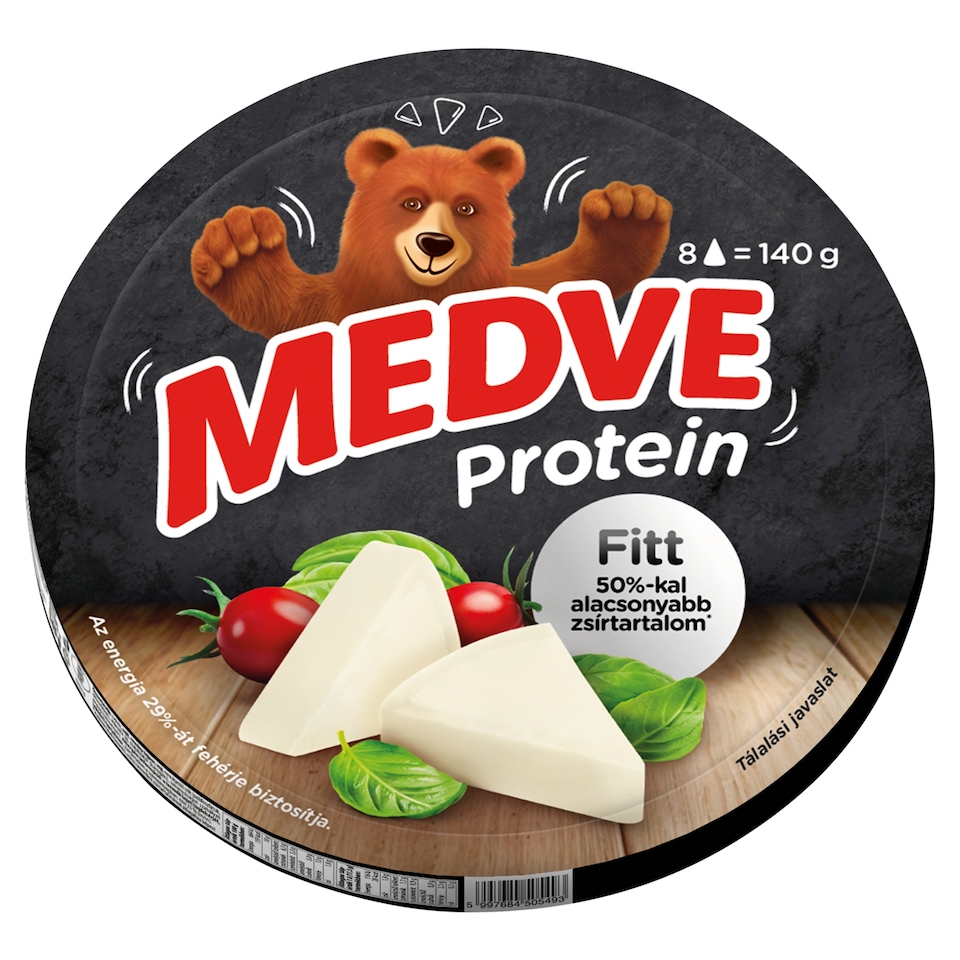 Medve Protein Fitt kenhető, félzsíros ömlesztett sajt 8 x 17,5 g (140 g)