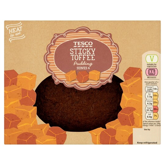 Sticky Toffee Pudding Recipe Tesco Tesco Sticky Toffee Pudding 400G - Tesco Groceries