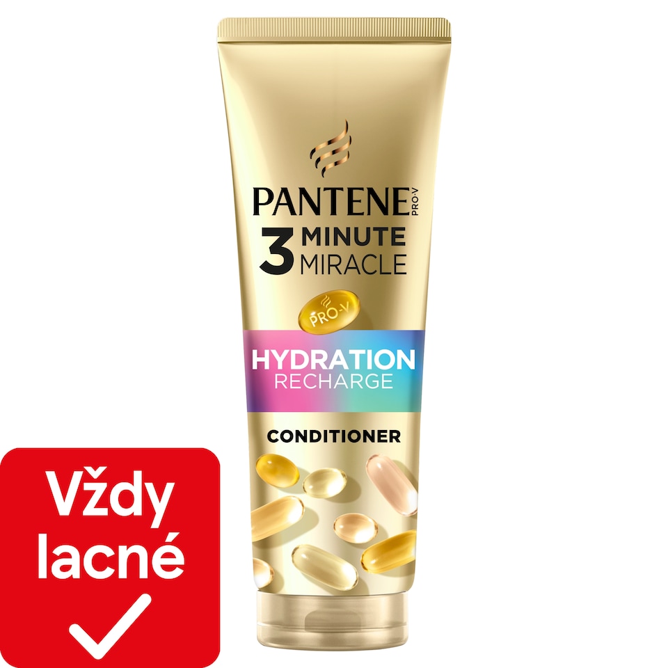 obrázok 1 z Pantene Pro-V Hydration Recharge 3 Minute Miracle Kondicionér 220 ml na Veľmi Suché Vlasy