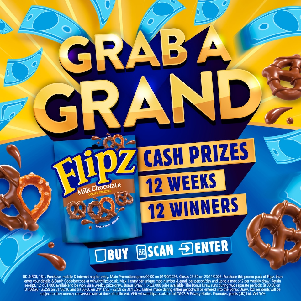 image 1 of Flipz Salted Caramel Chocolate Pretzels 90G