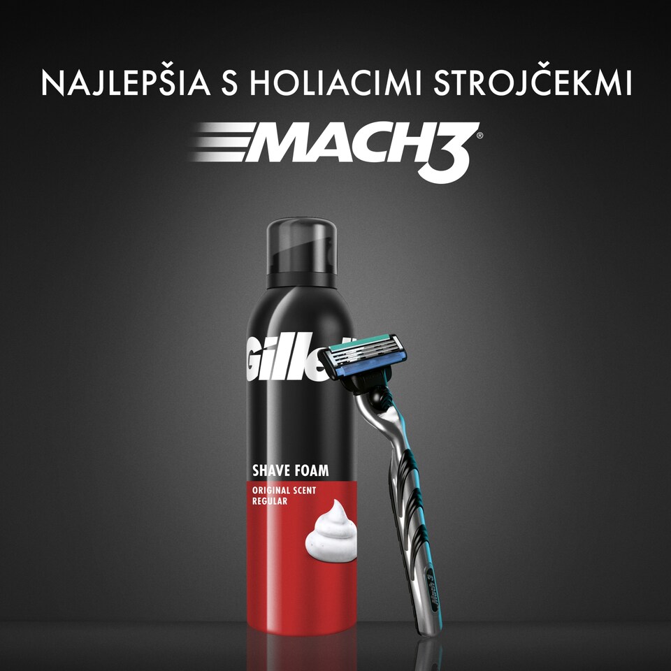 obrázok 1 z Gillette Classic Original Scent Pena Na Holenie, Rýchle A Ľahké Holenie, 200ml