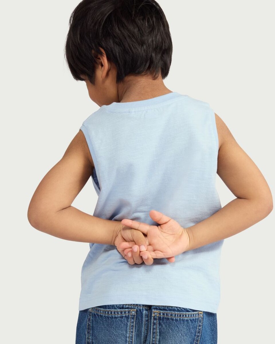 image 1 of F&F Boys Pure Cotton Vest in Blue