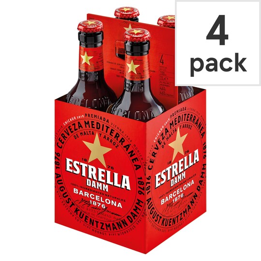Estrella 4X330ml Tesco Groceries