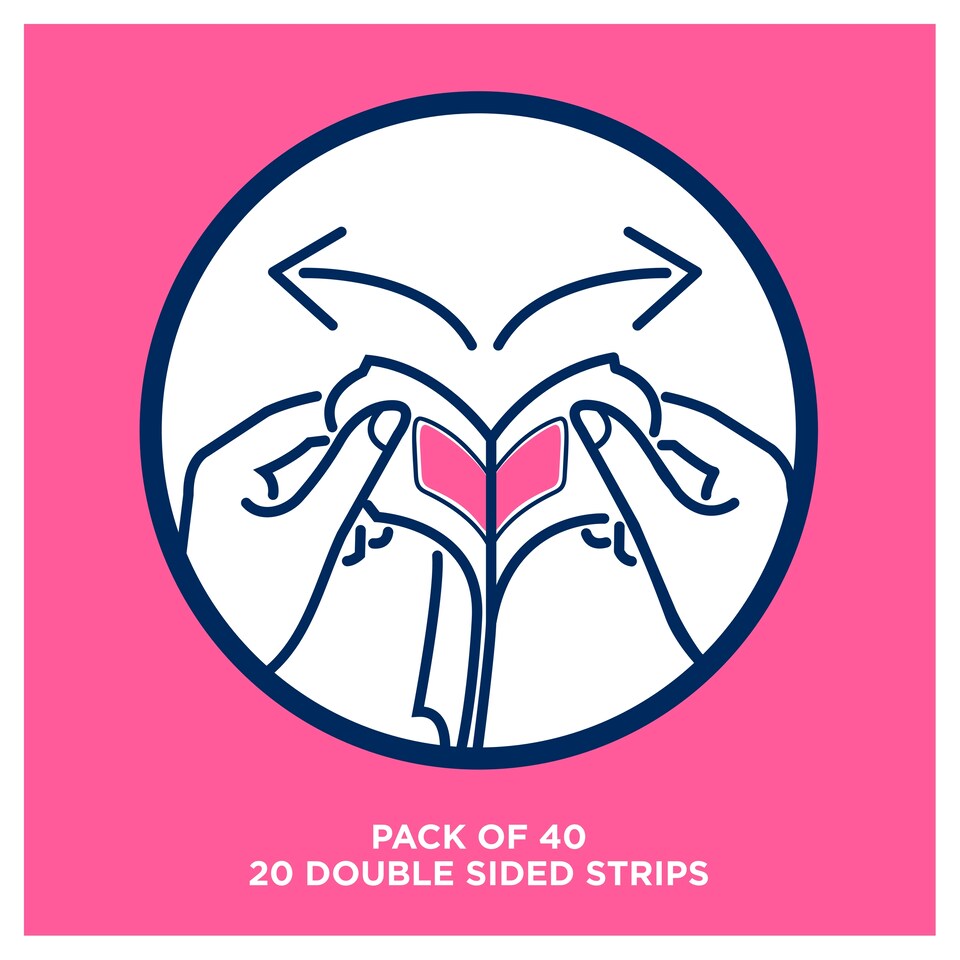 image 1 of Veet Wax Strips Sensitive Skin Face 40 Pack