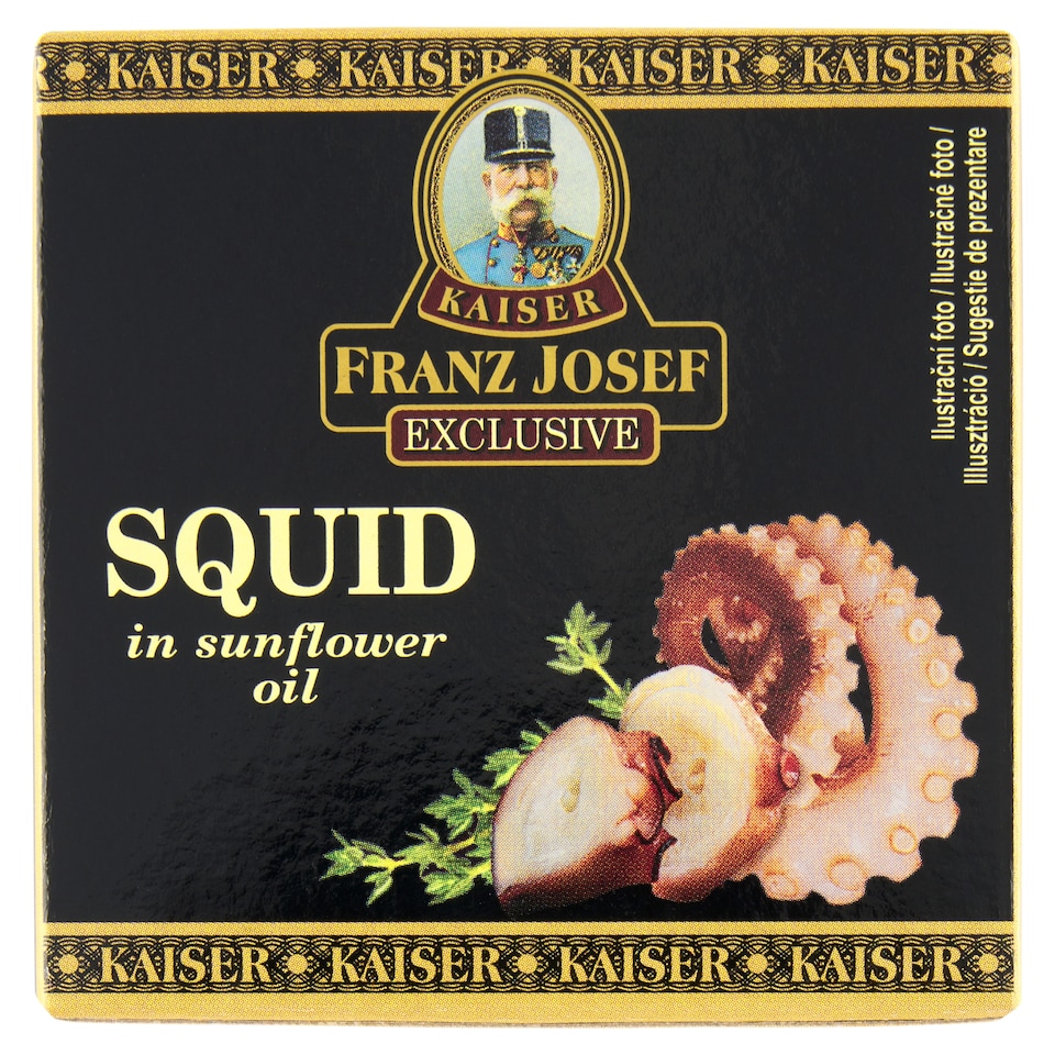 obrázok 1 z Franz Josef Kaiser Exclusive Kalmáre v slnečnicovom oleji 80 g