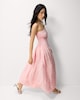 image 1 of F&F Polka Dot Bandeau Midi Dress in Multi Pink