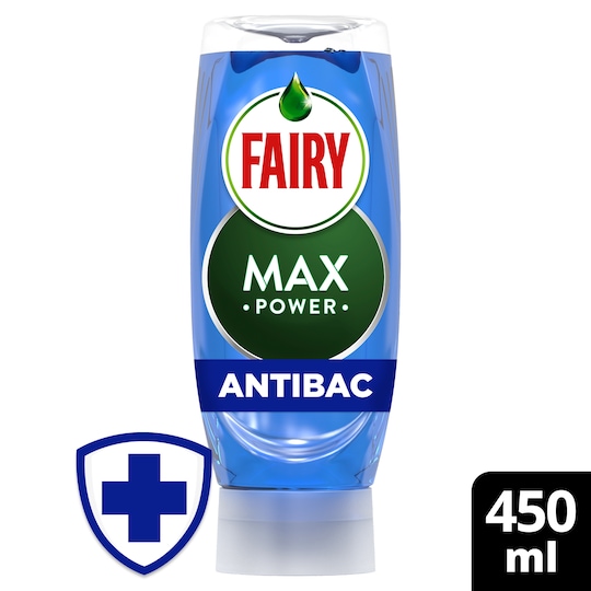 FAIRY WASHING UP LIQUID MAX POWER ANTIBAC 450ML