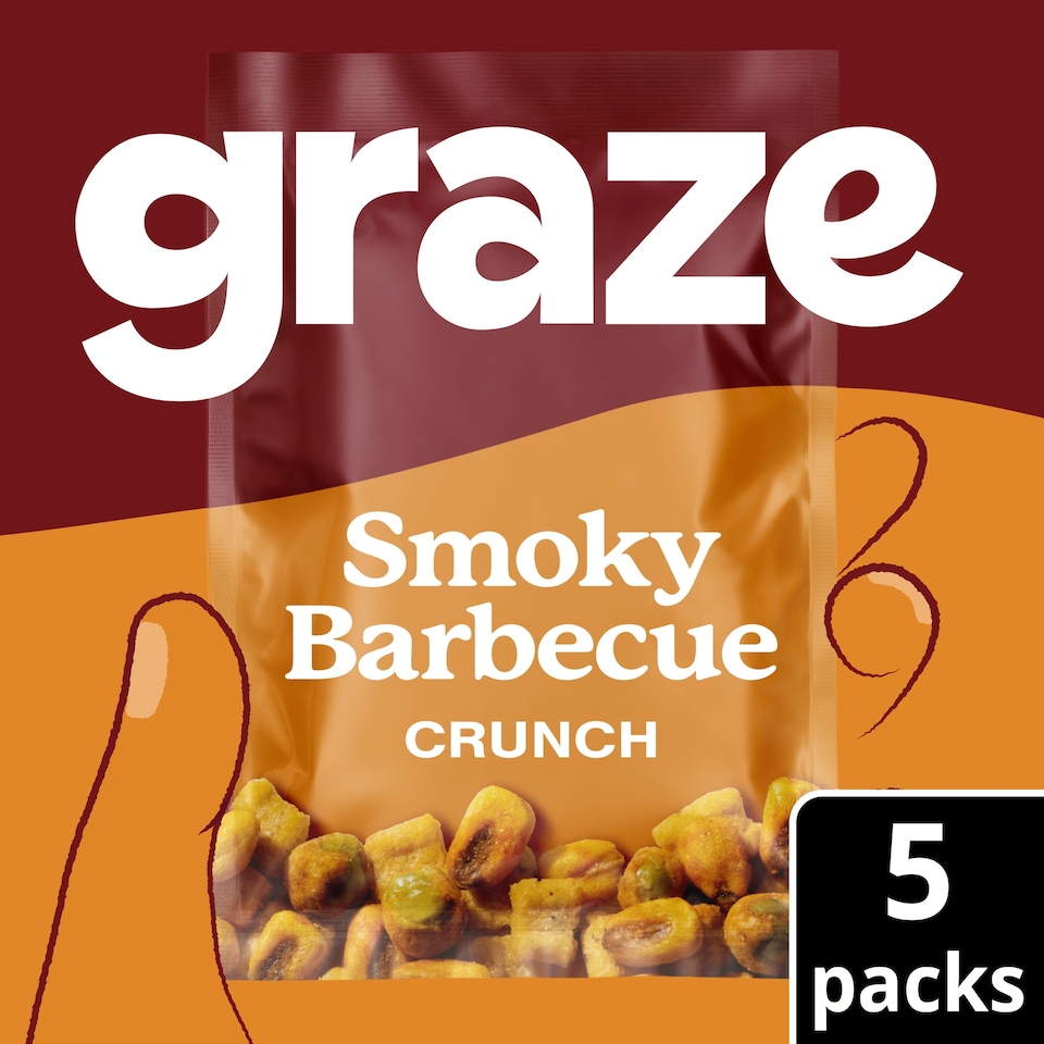 image 1 of Graze Smoky Barbecue Crunch Multipack 5x22.5g