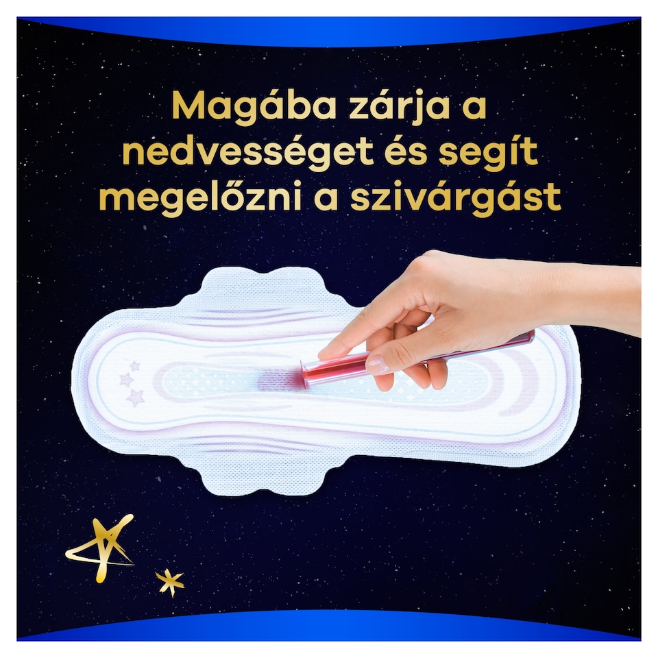 Always Ultra Secure Night Extra Egészségügyi Betét (5-ös Méret) Szárnyas Betét x 10]  1. kép