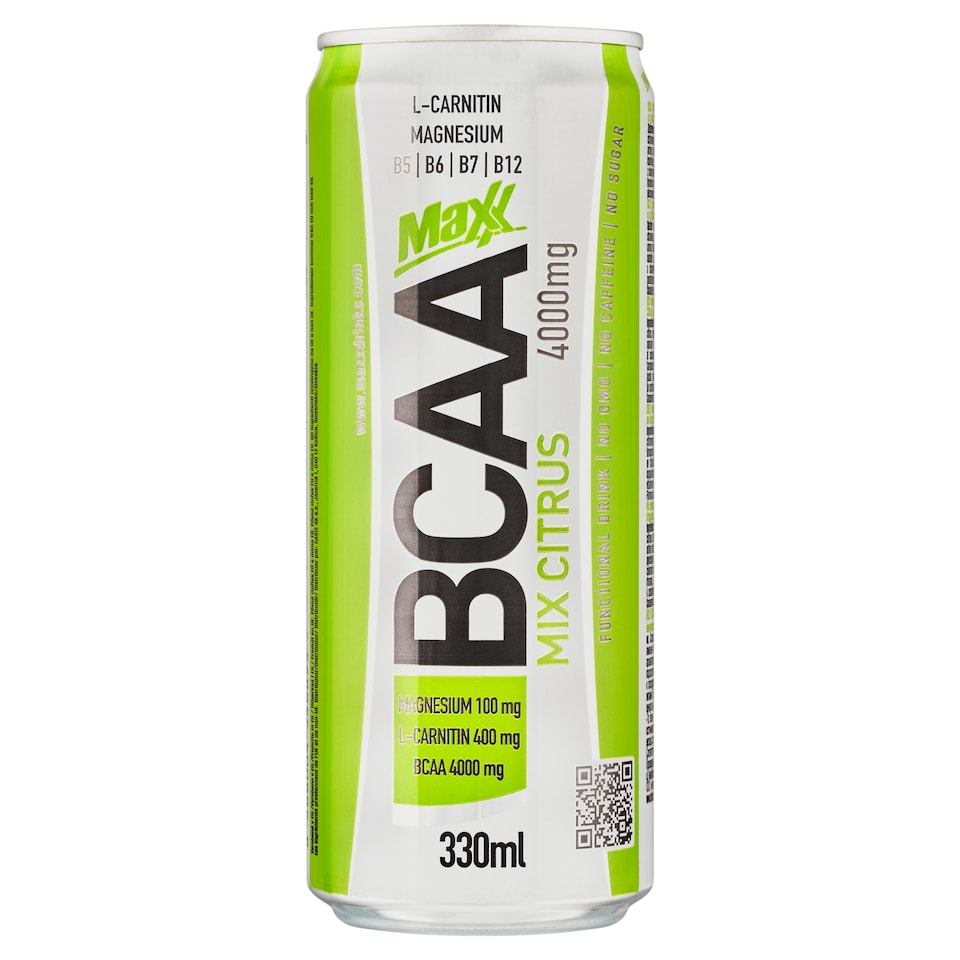 obrázok 1 z Maxx BCAA Mix Citrus sýtený nealkoholický nápoj 330 ml