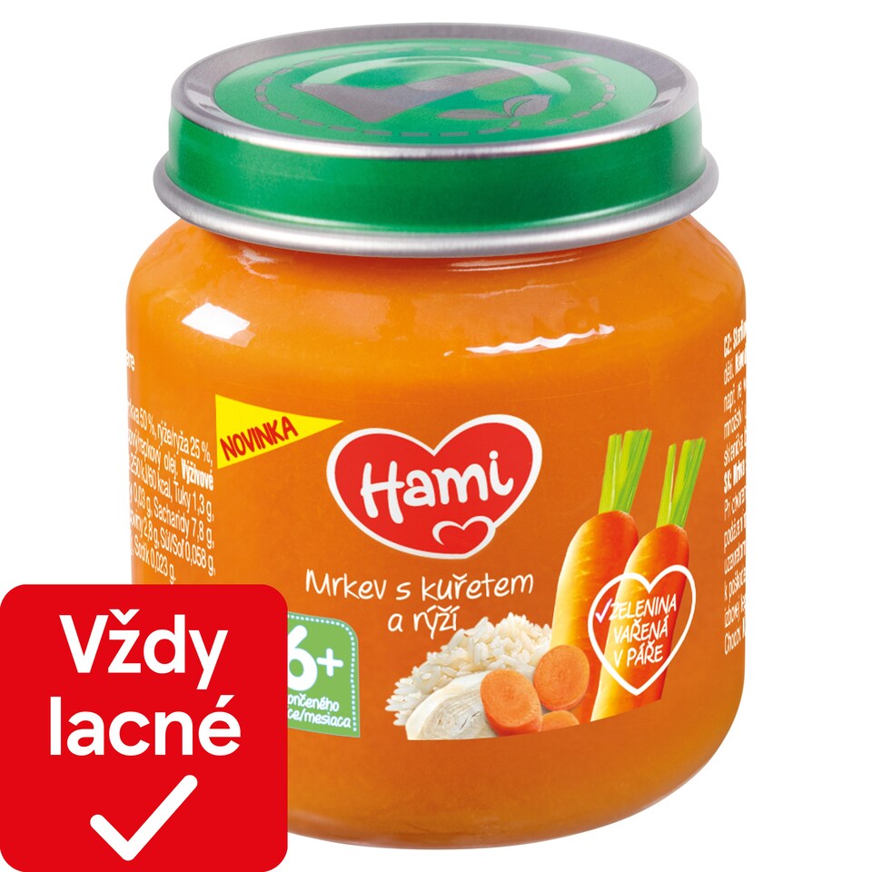 obrázok 1 z HAMI príkrm Mrkva s kuraťom a ryžou 6+ 125 g