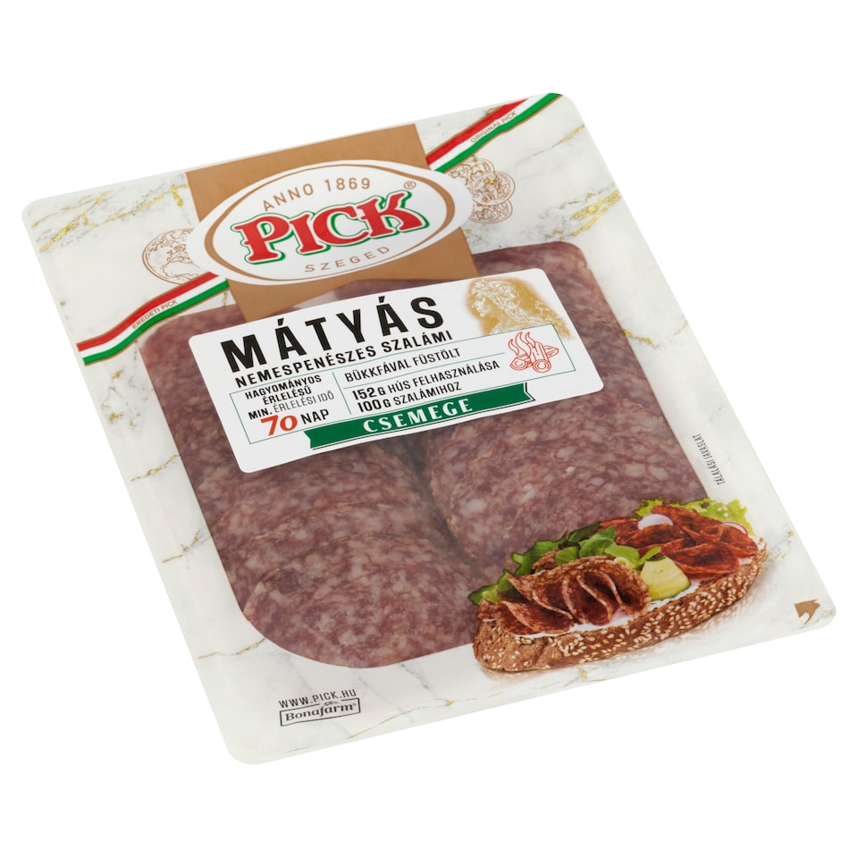 PICK Mátyás szeletelt nemespenészes csemege szalámi 70 g