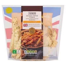 Tesco Maris Piper Chips With Salt & Pepper Seasoning 500G