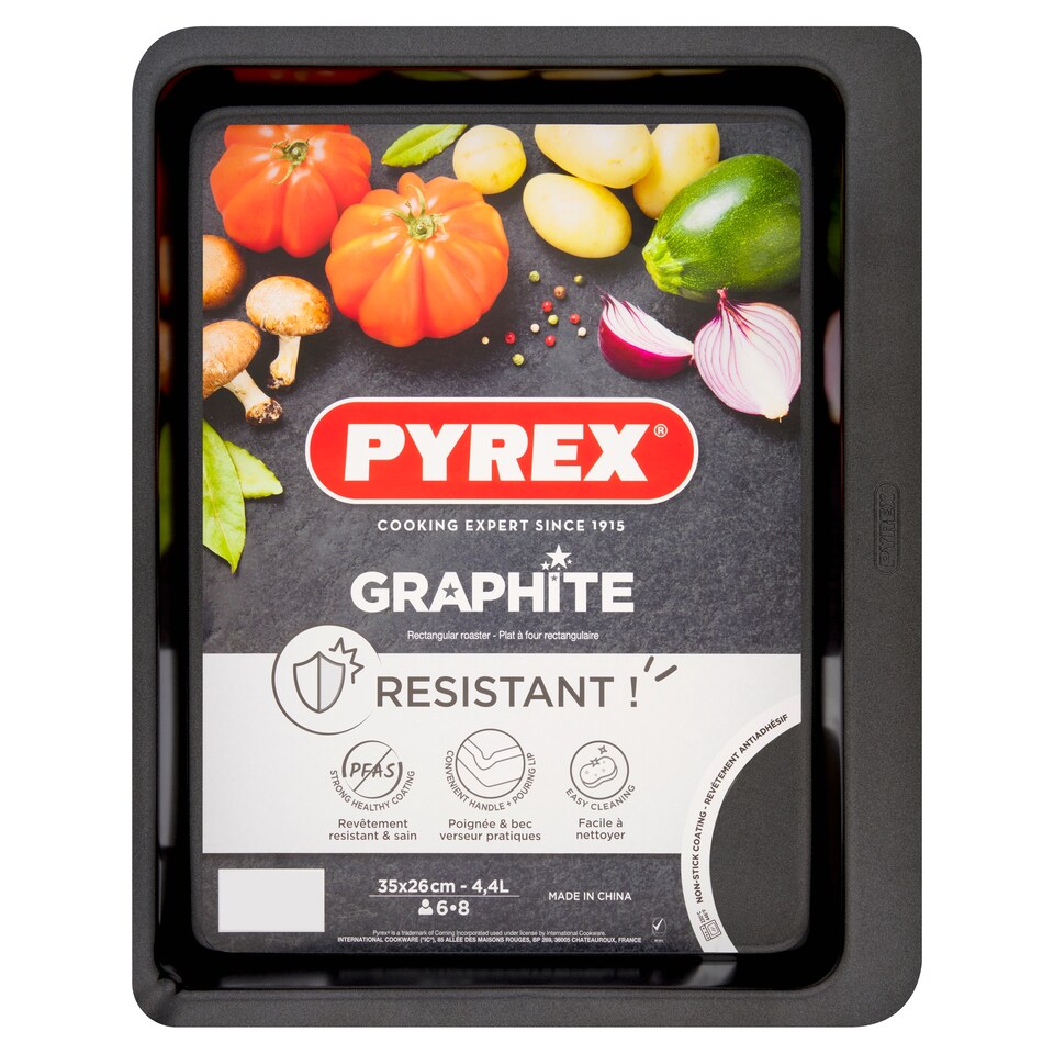 Pyrex Graphite Roaster 35cm