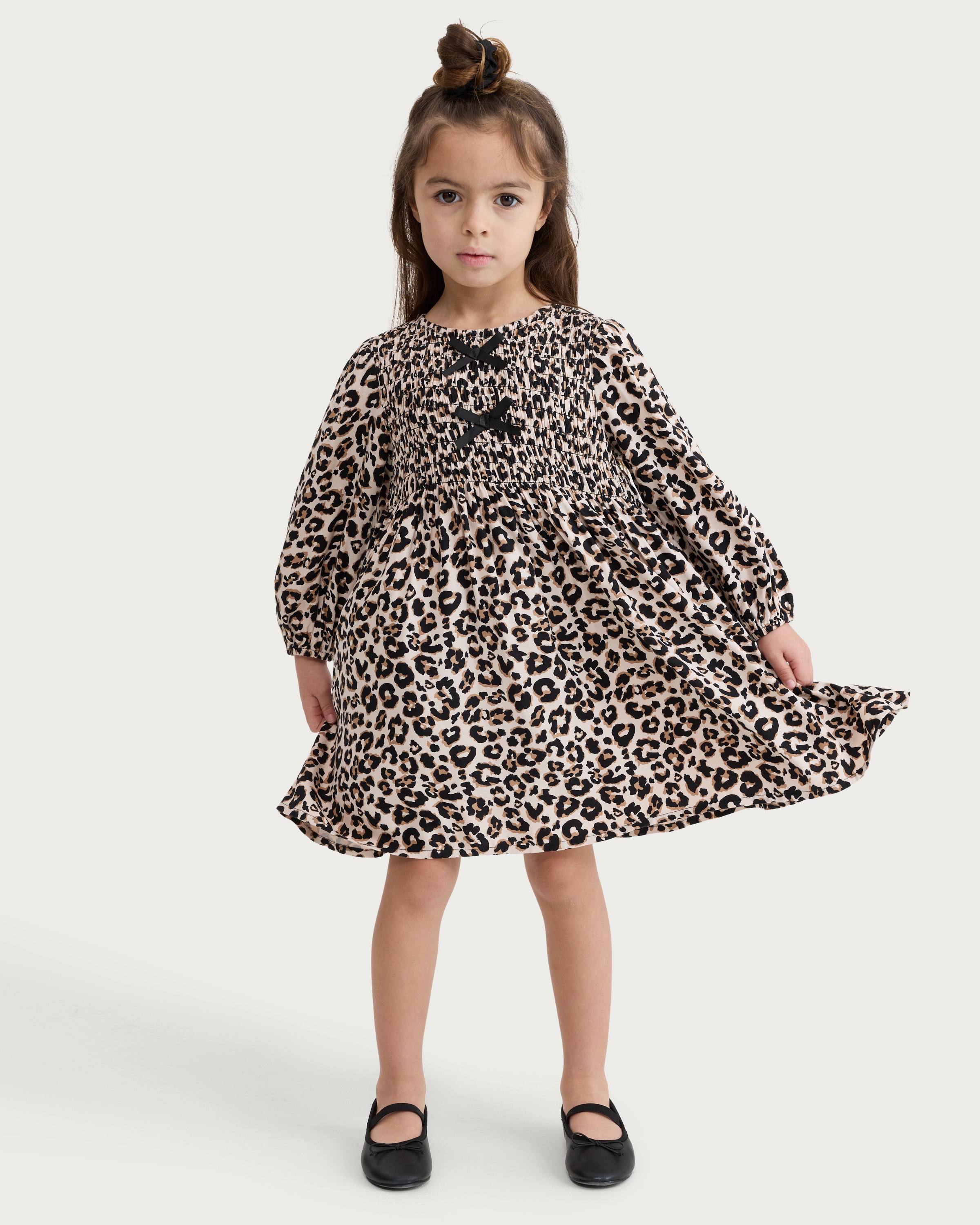 Robe Fille Imprimé Guépard (cheetah) Taille 2T - Occasion Très Bon état - Rose