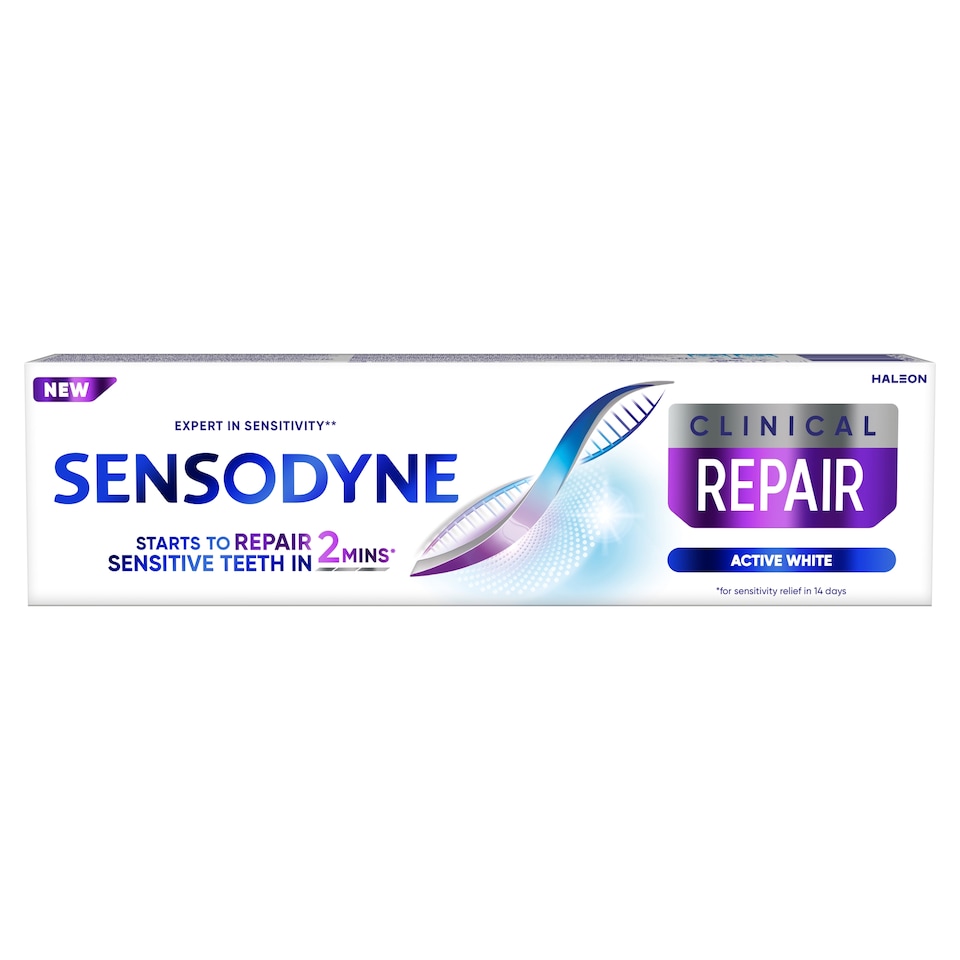 obrázok 1 z Sensodyne Clinical Repair Active White zubná pasta s fluoridom 75 ml