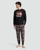 image 2 of Coca-Cola Pure Cotton Christmas Print Pyjamas in Red