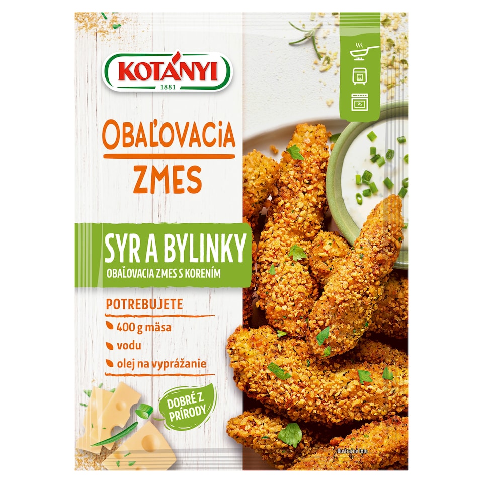 Kotányi Obaľovacia zmes syr a bylinky 70 g