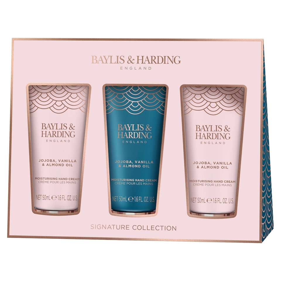 image 1 of Baylis & Harding Jojoba, Vanilla & Almond Oil Hand Cream 3 X 50Ml