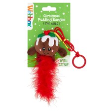 Webbox Christmas Pudding Bungee Cat Toy 