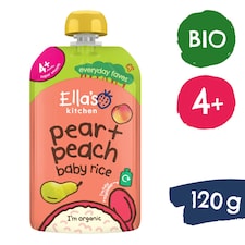 Ella's Kitchen Organic Baby Rice, Pear and Peaches 120g