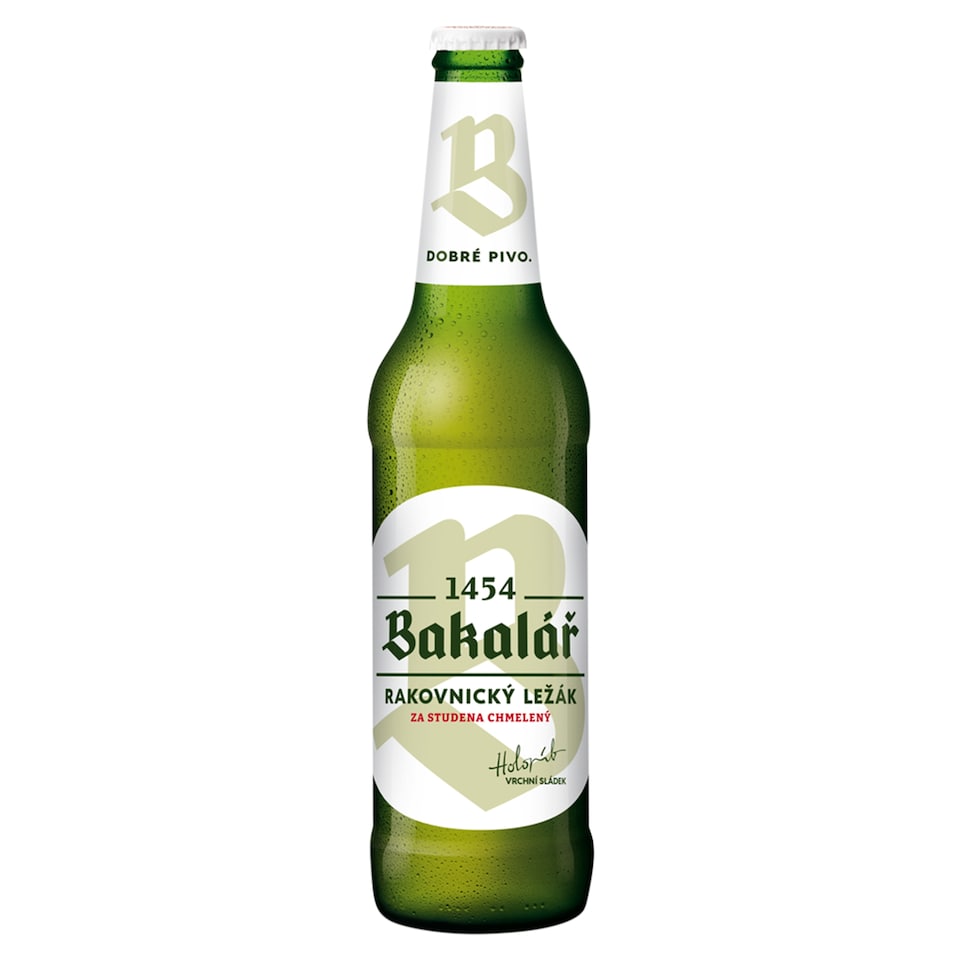 Bakalář Rakovnický ležák za studena chmelený 0,5l