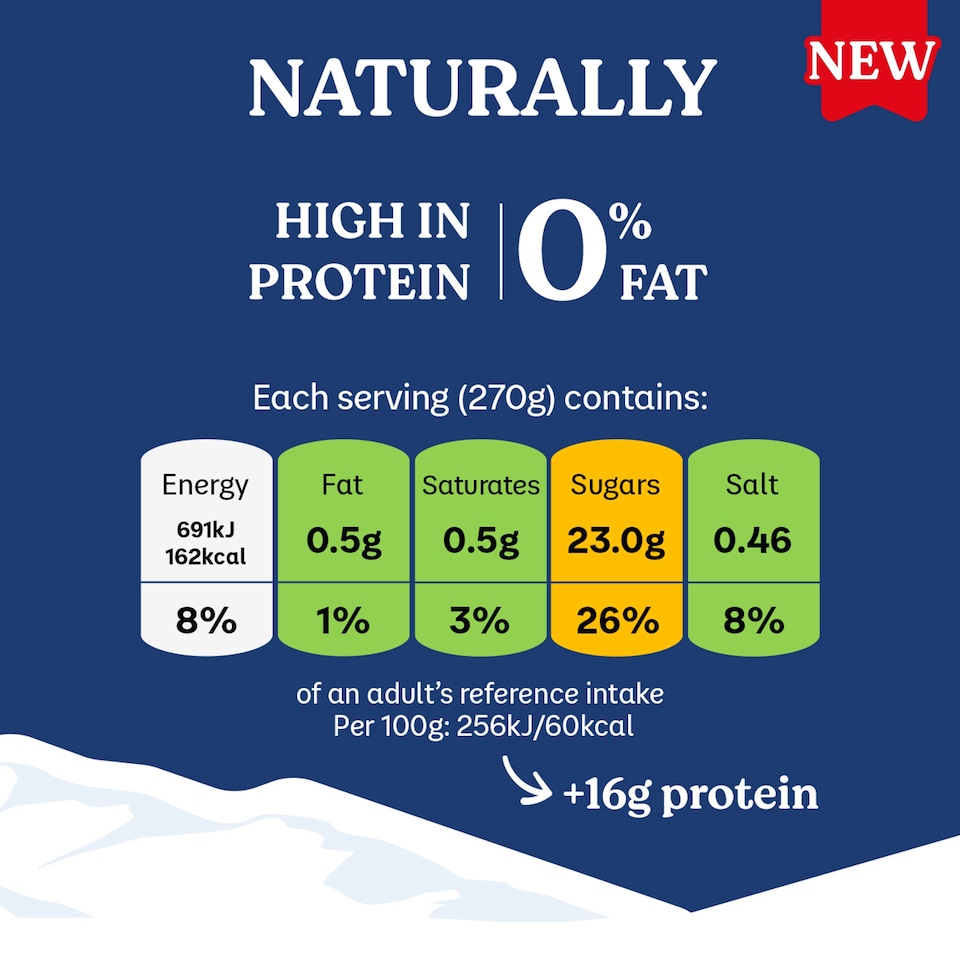 image 1 of Danone Skyr 0% Fat High Protein Vanilla Yoghurt Drink 270g