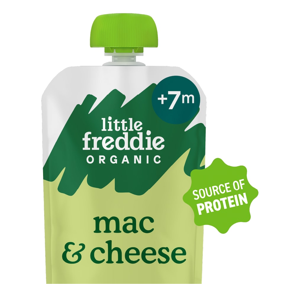 Little Freddie Organic Mac and Cheese with Broccoli & Cauliflower Baby Food Pouch Single 7m+ 130g