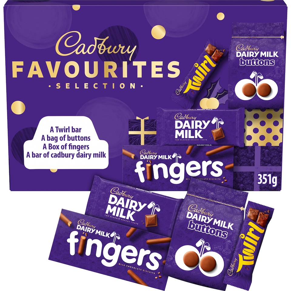 image 1 of Cadbury Favourites Selection box 351g