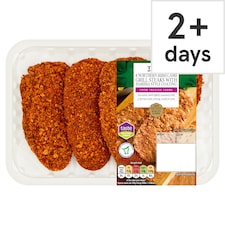 Tesco 4 Northern Irish Lamb Grill Steaks with Harissa style coating 440g